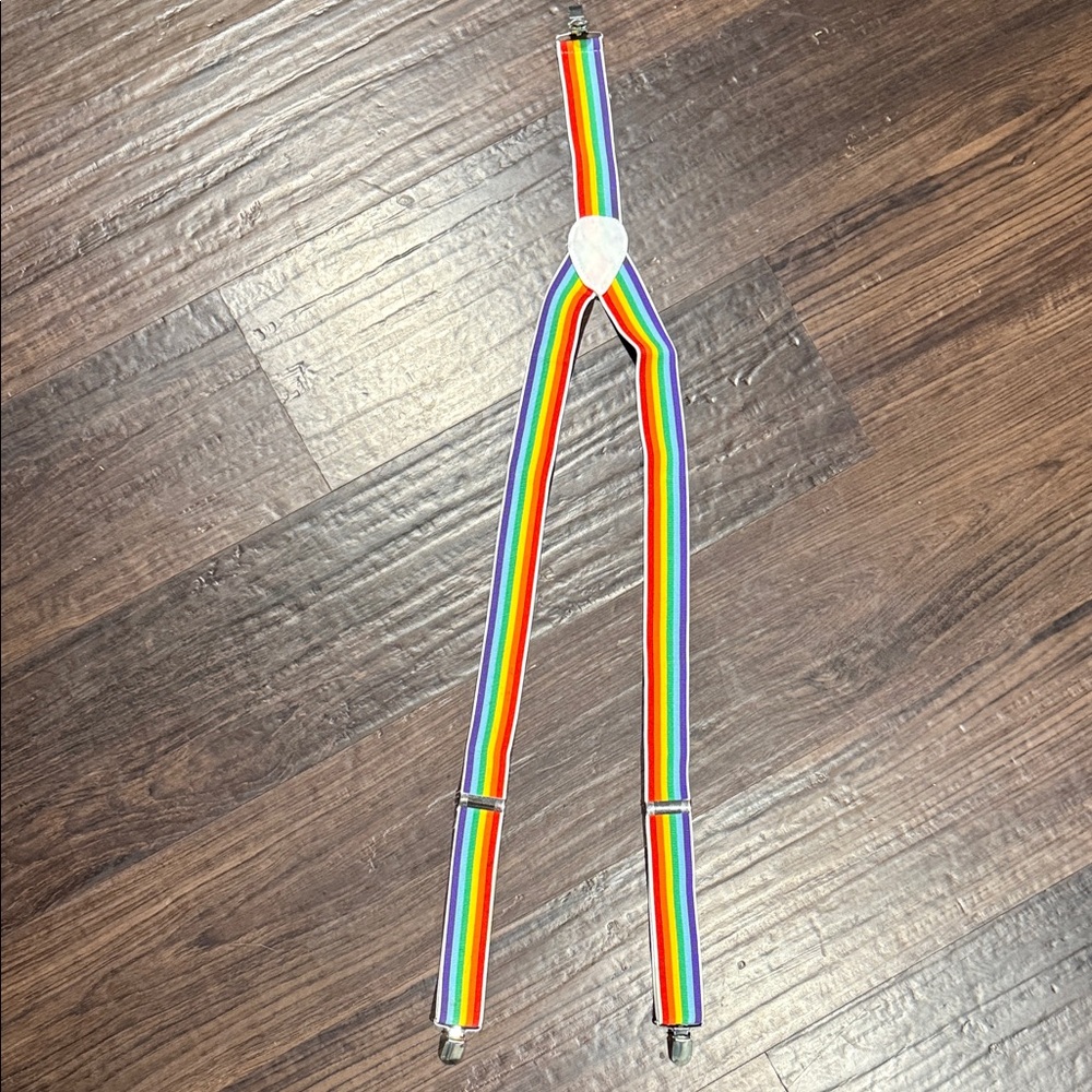 Rainbow Stripe Suspenders